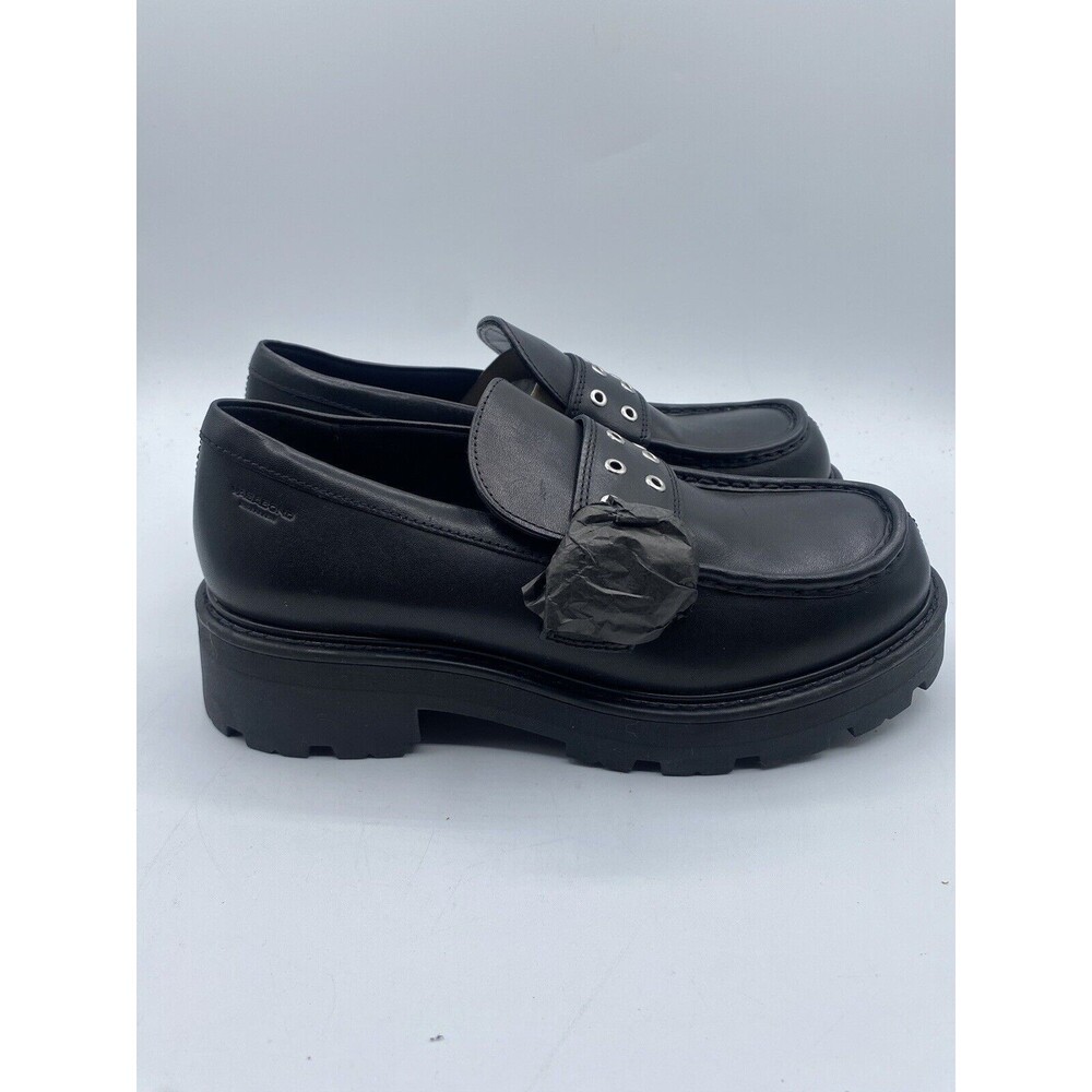 NWOB Vagabond Shoemakers Cosmo 2.0 Black Loafer Womens EU 39 US 9 Casual Comfort